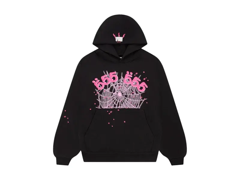 Sp5der Angel Number Hoodie Black (men) by StockX