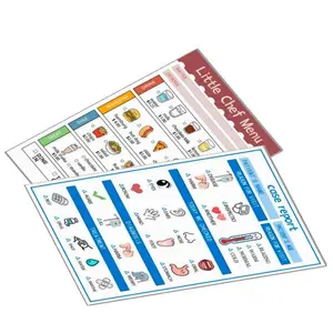 Two notebooks, each with 40 pages. Suitable for children's games and activities. Abounding with imaginative role-playing content. It is educational material for kindergartens.