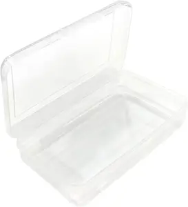 Clear Pencil Case, Plastic Pencil Boxes Stackable Design, Supply Boxes for Kids Boys School Classroom,1 Pack