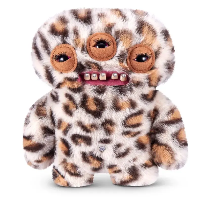 Fuggler Baddies 9-in Collectible Plush Toy - Annoyed Alien Leopard Entertainment Figure
