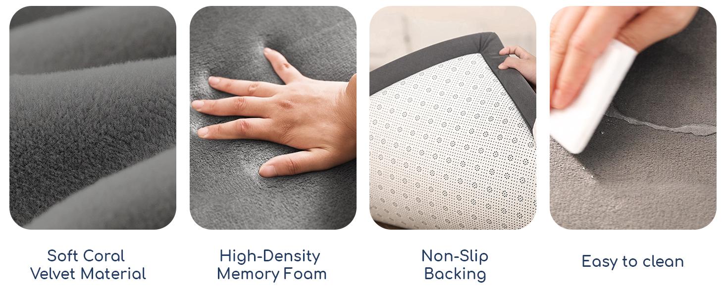 50''/59"/71"/79" Baby Play Mat for Floor 1.3'' Thick Memory Foam Tummy Time Mat Super Soft Coral Velvet Nursery Rug with Non-Slip Backing Crawling Rug for Toddlers Infants Yoga & Tatami Use SpringStatements 50''/59"/71"/79" Baby Play Mat for Floor 1.3'' Thick Memory Foam Tummy Time Mat Super Soft Coral Velvet Nursery Rug with Non-Slip Backing Crawling Rug for Toddlers Infants Yoga & Tatami Use SpringStatements