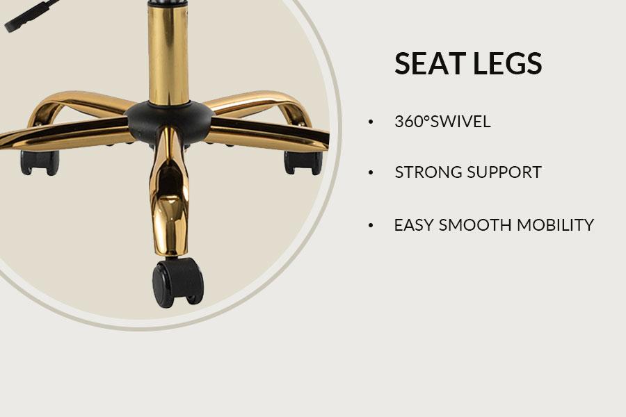 Hulala Michele Modern Office Chair, Computer Task Chair, Criss Cross Chair, with Arms Height-adjustable with Tufted for the Living Room and Office