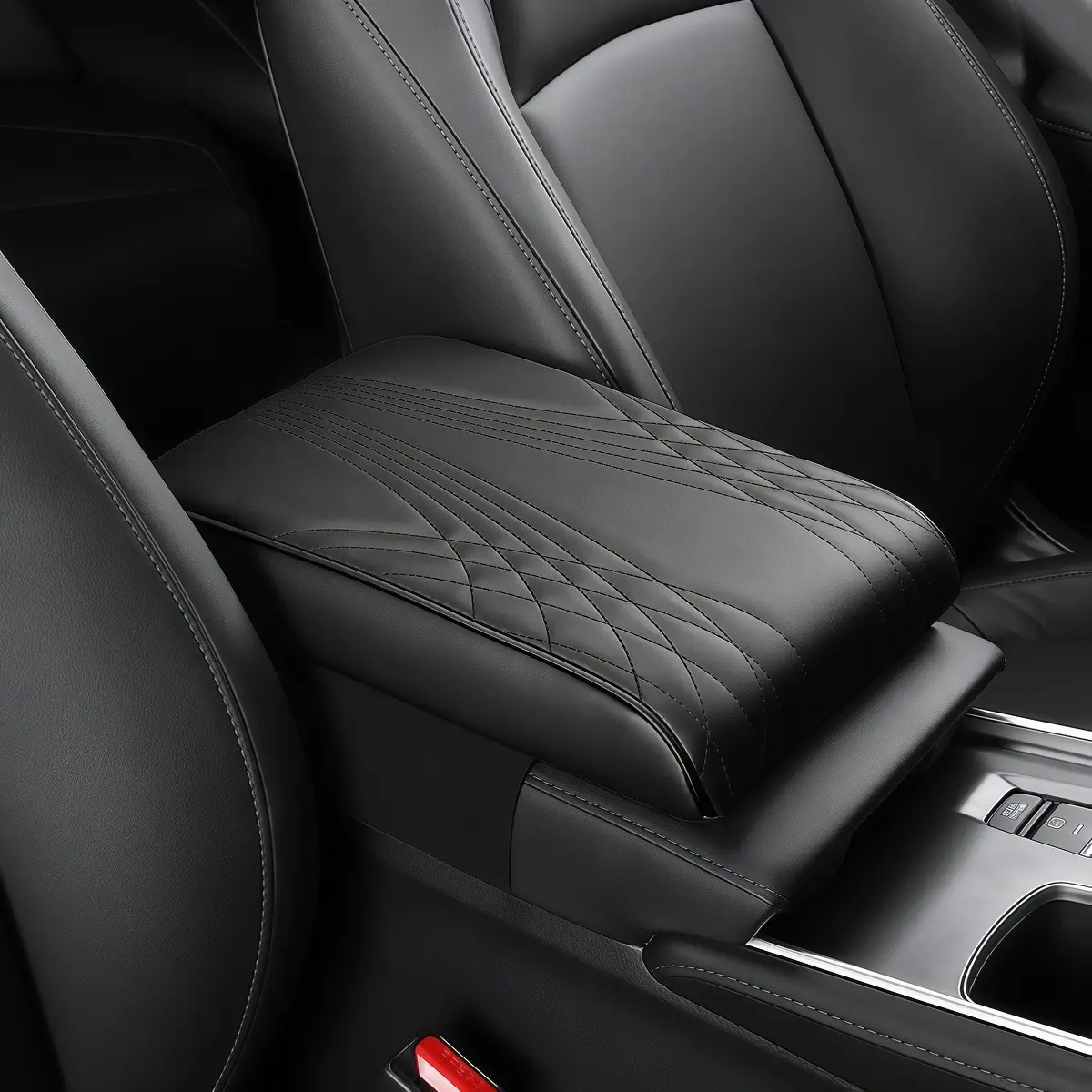 Thick Car Armrest Cushion Cover (12x7.5x1.5in) - Universal Center Console Box Pad, Seat Protectors Cushion for Truck, Sedan, SUV Car Interior Accessories
