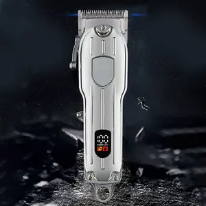 Powerful Long-Lasting Rechargeable Hair Clipper with 10W Motor 3000mAh Battery LCD Display & 4 Guide Combs for Safe Home Trimming