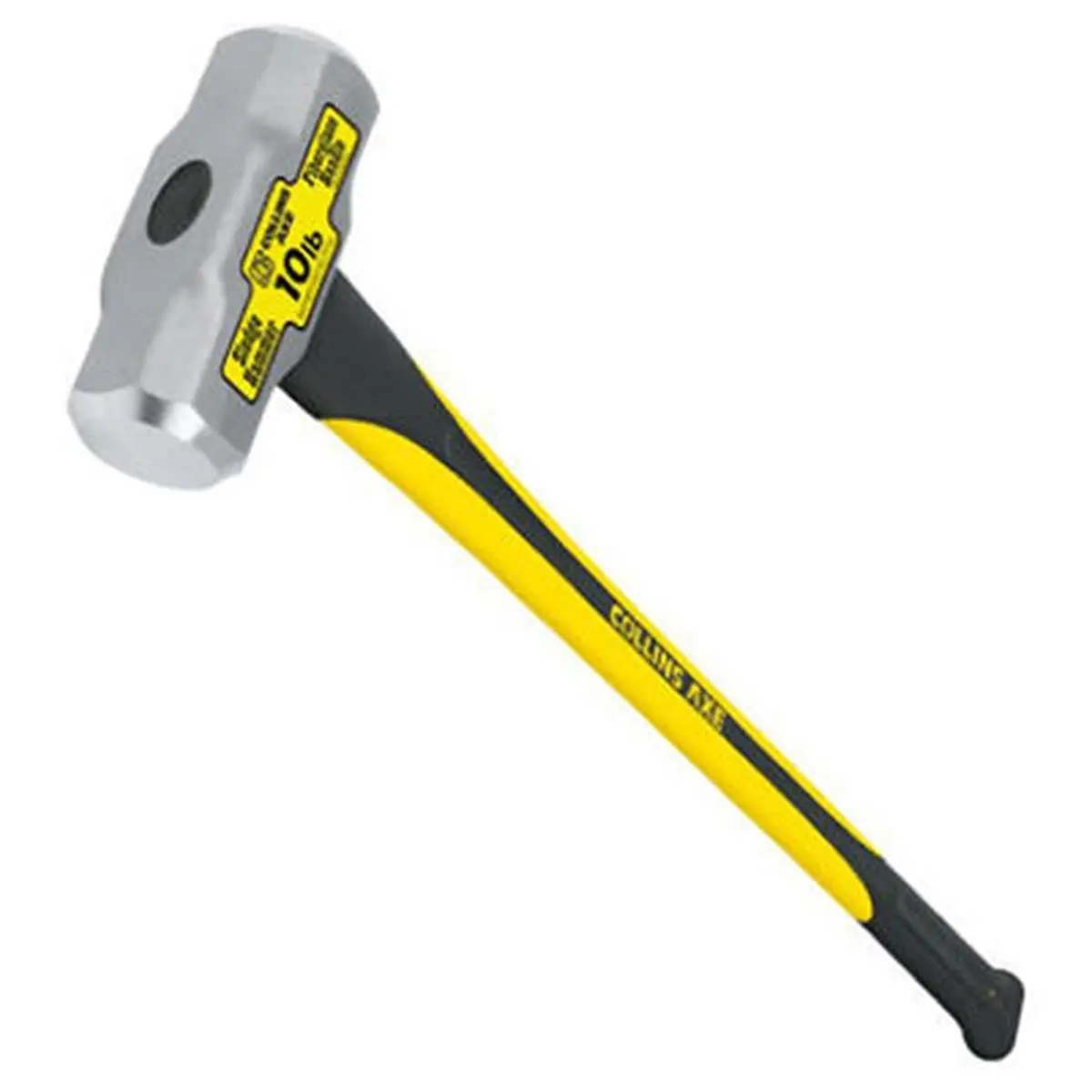 212 MAIN Truper MD-10FD-C 10 lbs. Fiberglass Handle Sledge Hammer - Heavy Duty, Double Injected, Drop Forged, Heat Treated, Rust Resistant DIY Tool for Demolition, Fiberglass Handle Masonry Hammers, Diy Tools