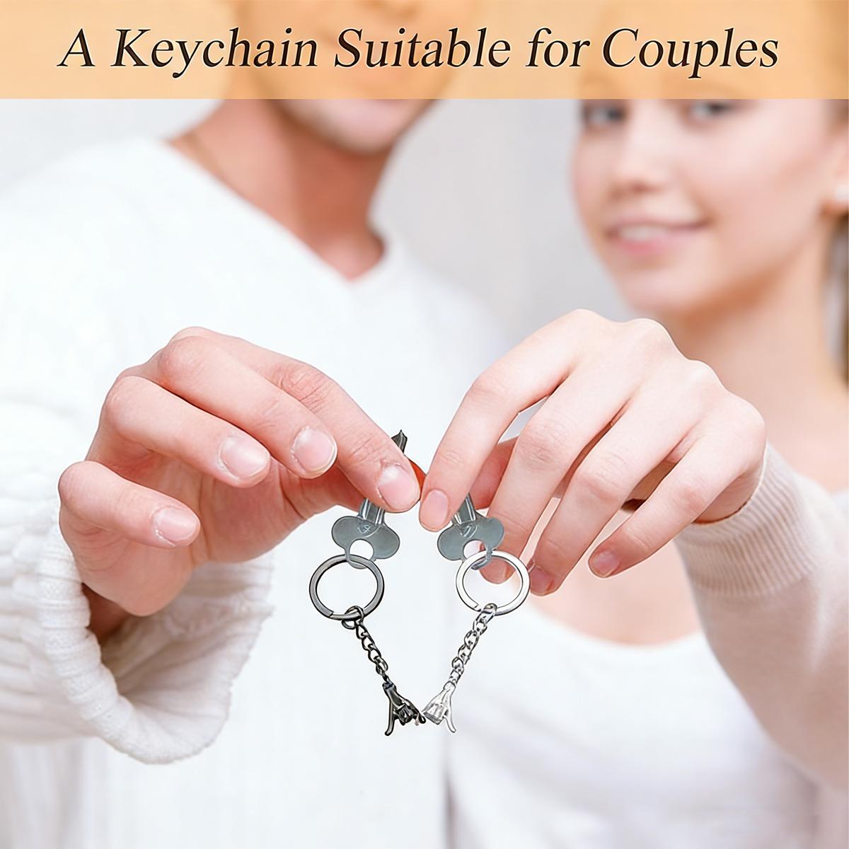 2Pcs Pinky Promise Couple Keychains - Cute Matching Valentine's Day ...