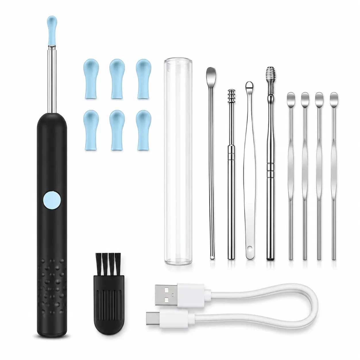 Trending Smart Visual Ear Wax Removal Kit 1080P 1920P HD Camera 8 Ear Spoon Tips Portable Waterproof Wireless Ear Cleaning Tool Set TikTokMadeMeBuyIt Premium Earpick Device Family Health Gift Pack