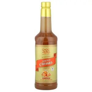 ChocZero Premium Syrup, Salted Caramel, Sugar Free, 25.4 fl oz (750 ml)