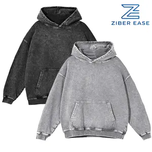 Acid Wash Hoodie Vintage Hoodie Unisex Heavy Weight Hoodie Distress Hoodies for Men Women Couples essential hoodie