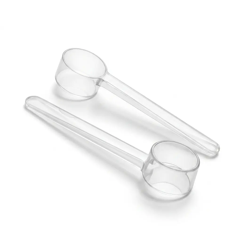 QUSEVOO 2-Pack 5ML/2.5Gram Clear Measuring Scoops for Creatine, Protein Powder, Supplements, Cooking & Liquids | Food-Grade, BPA-Free PP Material, Safety Standards Compliant