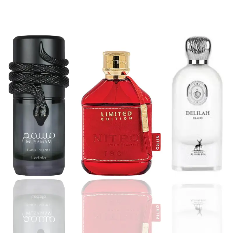 musamam black intense + nitro black + delilah blanc -- 3 piece bundle