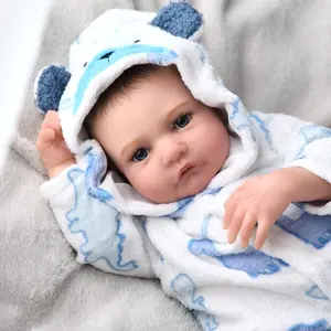 BABESIDE Lifelike Reborn Baby Dolls 20Inch Fabric body+vinyl limbs Real Life Baby Dolls with Toy Accessories For kids Age 3+ Suitable gifts for Mother's Day Valentine'sDay Children's Day & Christmas