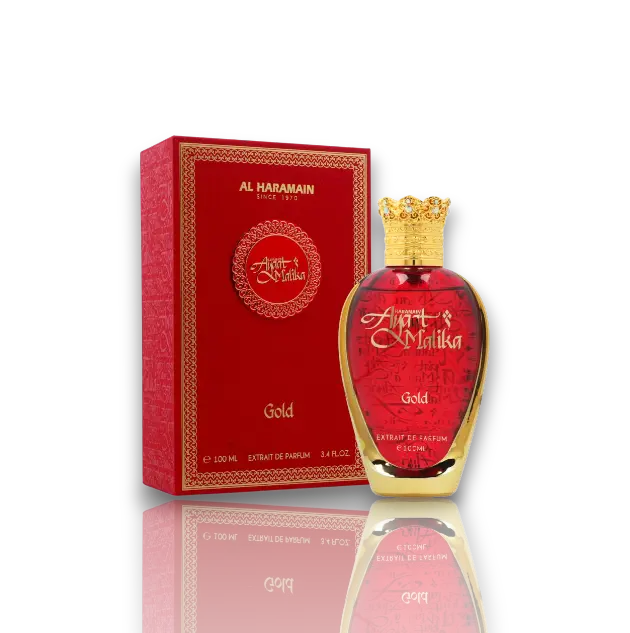 Al Haramain Ayaat Malika Gold Eau De Parfum - Fresh Unisex Fragrance with Pineapple & Red Berry Fruit Notes, 100 ML