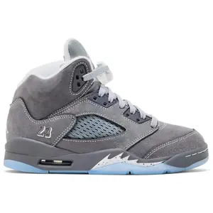 Jordan 5 Retro Wolf Grey 2026 Youth / Women's Perfect Casual Daily Lifestyle Sneaker Fashion Footwear Gym Walking Shoe Running Sneaker