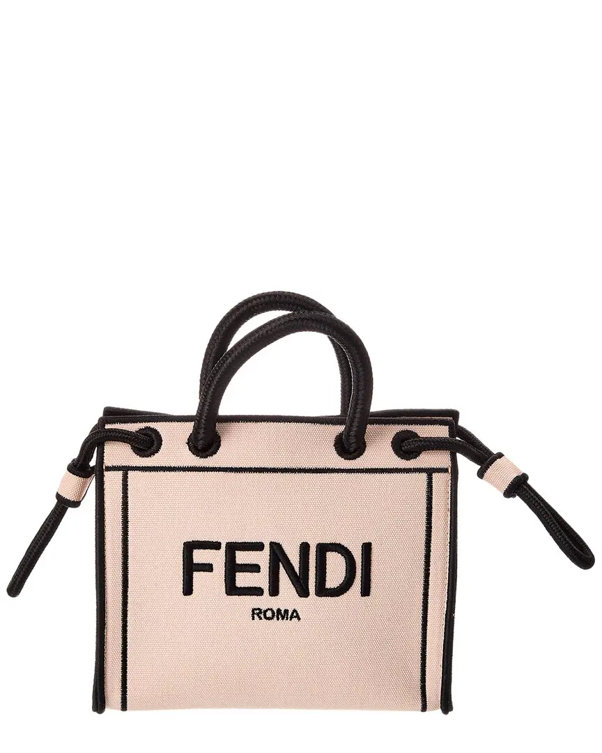 FENDI Roma Mini Canvas Tote (Authentic Pre-Loved)