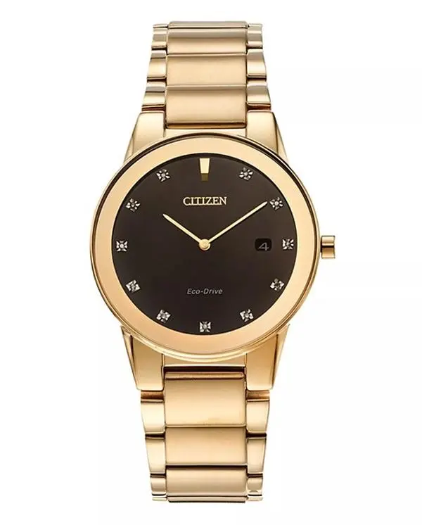 New Citizen Eco-Drive Men's Axiom Diamond Stainless Steel Watch - AU1062-56G