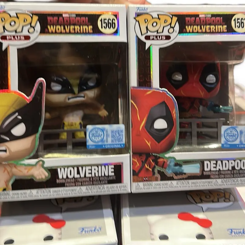 Funko Pop Collectible Bobblehead Set - Wolverine & Deadpool TV/Movie Character Vinyl Figure Mini Figurines, Display-Worthy Art Toy, Collector Must-Have Gift for Fans, Toy Collector Lifestyle Essential