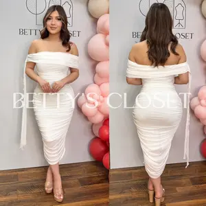 Amalia Off Shoulder Midi Dress