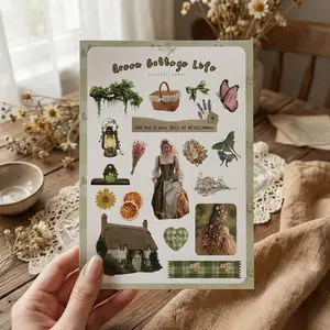 Green Cottage Life Sticker Sheet