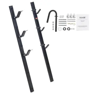 Father's Day Gift Spring new arrivals  Trimmer Rack, 3 Place Weeder Trimmer Rack, Locking Trim Holder Landscape Trailer Rack Carrier Mount on Open Pickup/Trailer Enclosed Trailers, Pair