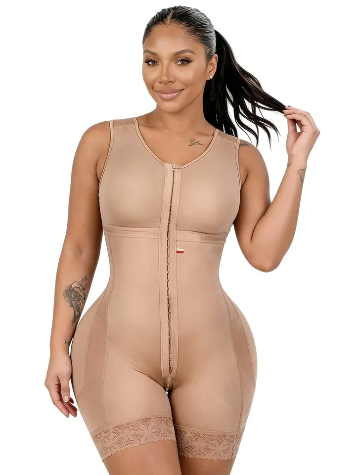 Stage 2 BBL Faja: Colombian Post-Surgery Shapewear with Built-in Bra