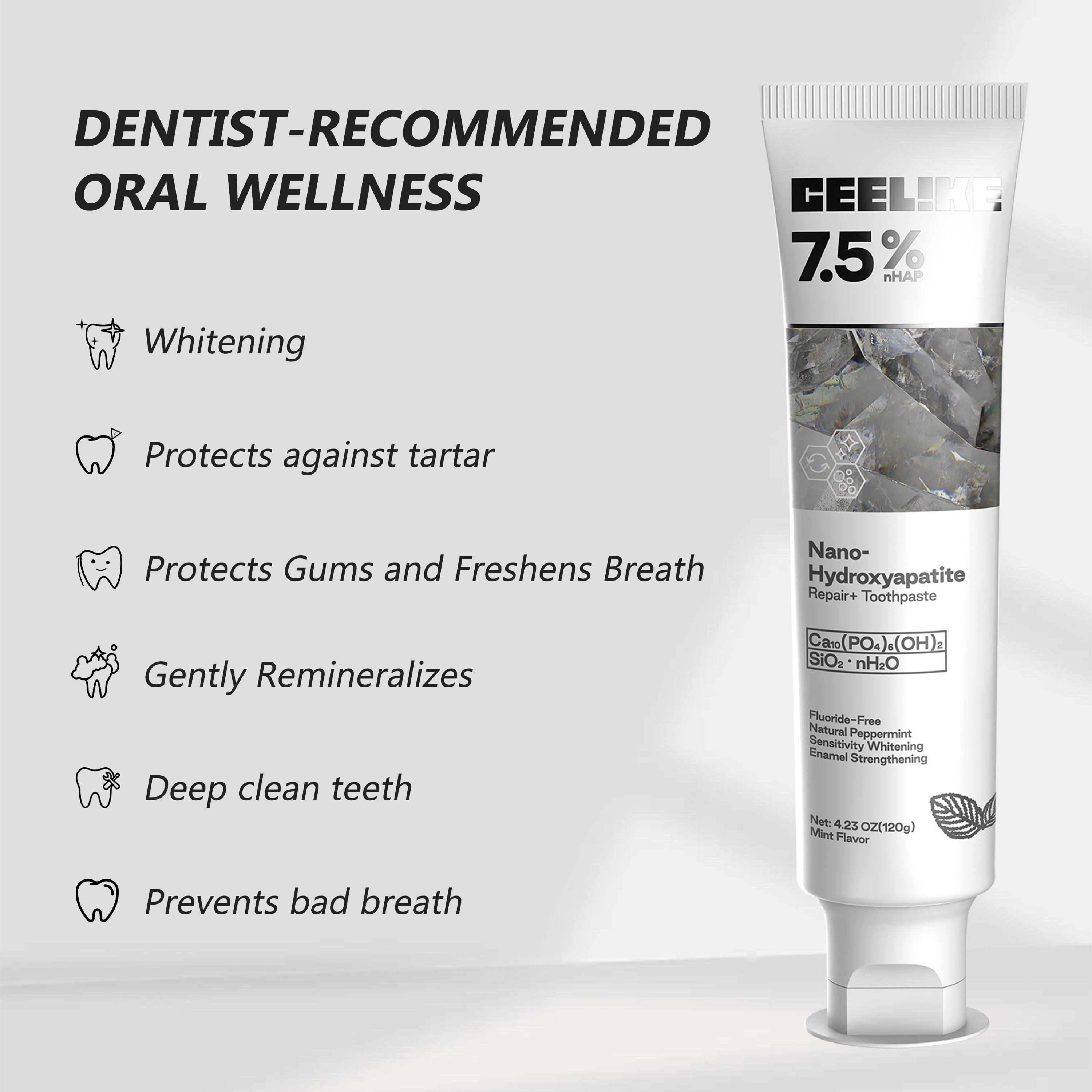 【MSDRWIKEY】New 7-Pro Intensive Toothpaste + CEELIKE 7.5% Nano-Hydroxyapatite Toothpaste - 2-Tube Oral Care Set 【MSDRWIKEY】New 7-Pro Intensive Toothpaste + CEELIKE 7.5% Nano-Hydroxyapatite Toothpaste - 2-Tube Oral Care Set