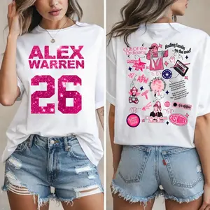 Alex Warren Tour 2026 Shirt, Concert Fan Graphic Tee, Top Womenswear, Cute Music Lover Merch Gift, Unisex Soft Cotton Trendy Apparel