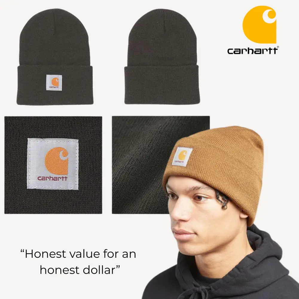 Carhartt Knit Beanie Hat – Warm Acrylic Watch Cap for Men Women, Cuffed Winter Beanie, Soft Stretch Rib Knit, Streetwear Workwear Style, Cold Weather Essential, Everyday Outdoor Wear, USA Trending 2026