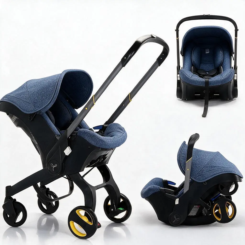 (No Base) Multifunctional AdjustableLightweight Travel Baby Stroller - High-QualityDurable, 4-Wheel Glide for Outings, Foldablefor Newborns, Space-Saving Design, SupportsBaby's Well-Being, Lightweight Travel Stroller,Adjustable Stroller