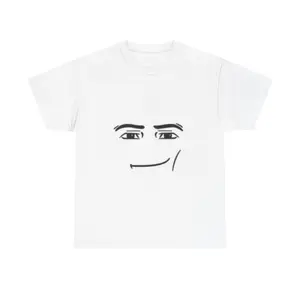 Man Face Smirk Cotton Tee