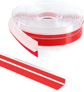 20-Foot T-Type Silicone Weather Strip |   Heavy-Duty Door and Window Seal Tape, Windproof, Noise Reduction, Easy Installation, Compatible with Various Doors, Durable Sealant Tape