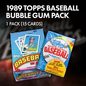 1989 Topps Baseball Bubble Gum Pack (15 Cards)