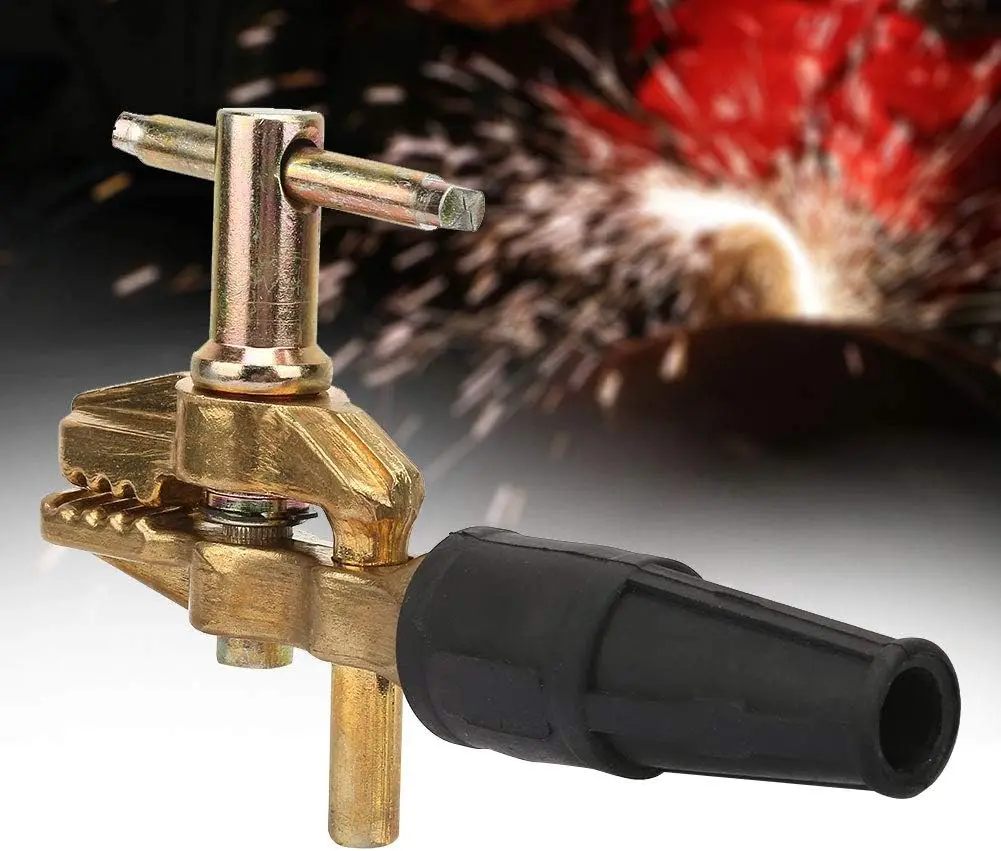 Thincol 800A Heavy-Duty Brass Ground Welding Clamp, Industrial G-Type Ground Wire Clamp, Essential Welding Accessory for Welder Tools