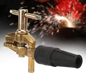 Thincol 800A Heavy Duty Brass Ground Welding Clamp, Industrial G-Type Ground Wire Clamp for Welder Tools