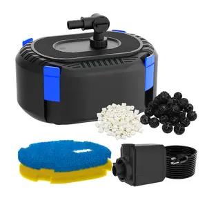 AquaMiracle Pond Filter Box with 4-Stage Filtration, Koi Pond Filters for Outdoor Ponds, Pond Pump Filter for Garden, Waterfall, Fountain, Water Feature