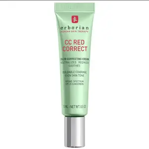 CC Red Correct Green Color-Corrector SPF 25 to Cover Redness, with Korean Centella Asiatica Extract