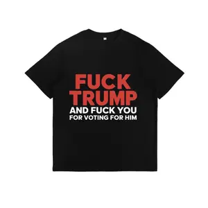 100% Cotton Fuck Tr*mp T-Shirt, Funny Anti Tr*mp T-Shirt, Funny Fuck Tr*mp Shirt, Anti-Republican Shirt. Support Kamala Harris Shirt, Lets Go Girls ALa Golf Gift T-Shirt For Men And Women