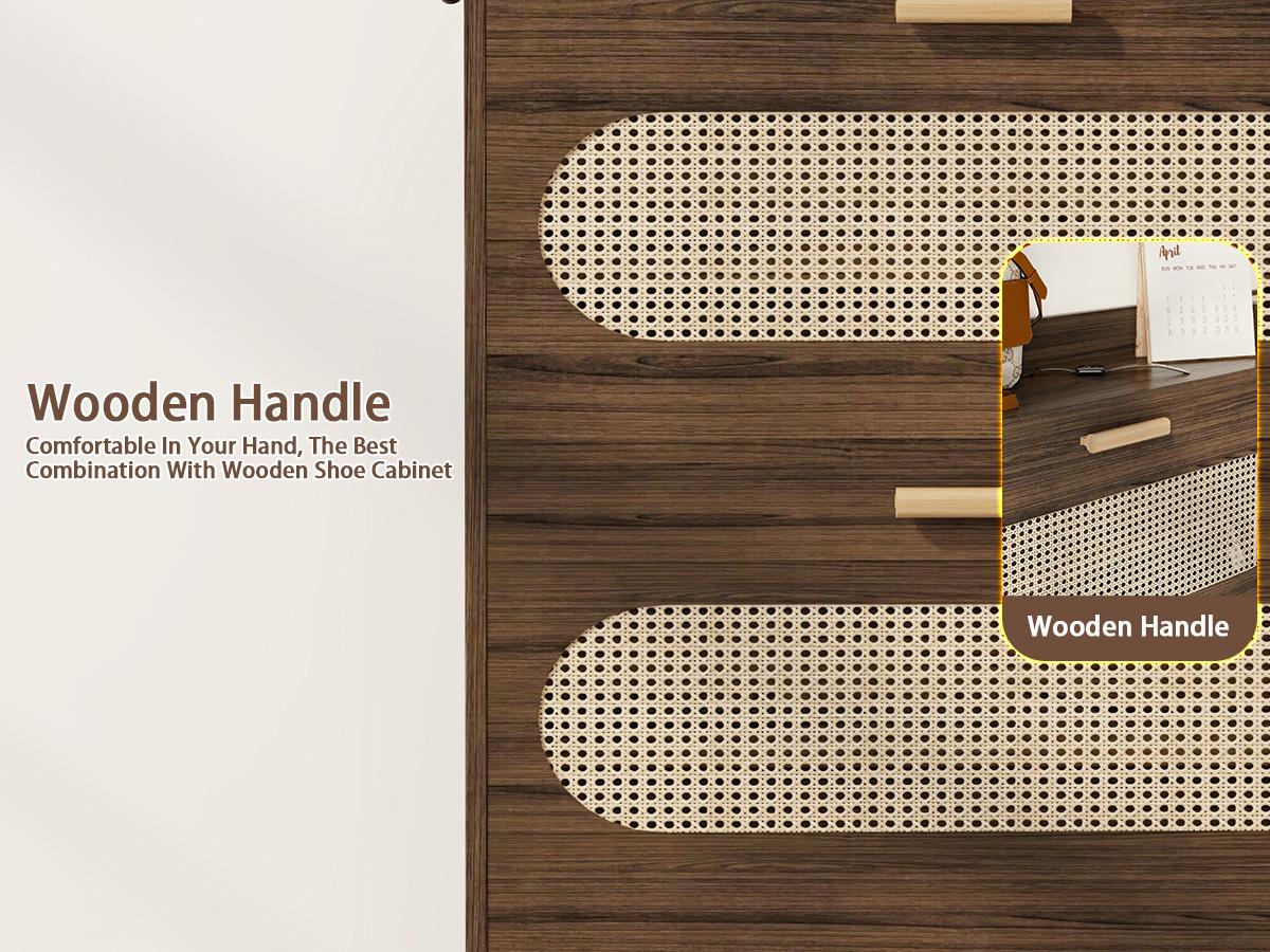 COZPAW Rattan Shoe Cabinet with 2 Flip Drawers, Shoe Storage Cabinet for Entryway, Narrow Shoe Rack Cabinet, Freestanding Hidden Shoe Organizer for Hallway, Living Room COZPAW Rattan Shoe Cabinet with 2 Flip Drawers, Shoe Storage Cabinet for Entryway, Narrow Shoe Rack Cabinet, Freestanding Hidden Shoe Organizer for Hallway, Living Room