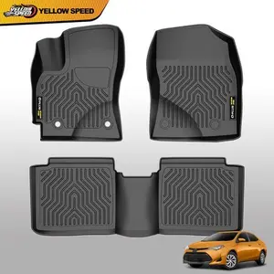 All Weather TPE Black Rubber Floor Mats Liners Fit For 2014-2019 Toyota Corolla Car Mats