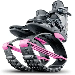 Kangoo Jumps through JumpBoots fit boots for rebounding exercise: Black Pink XR3se Rebound Boots