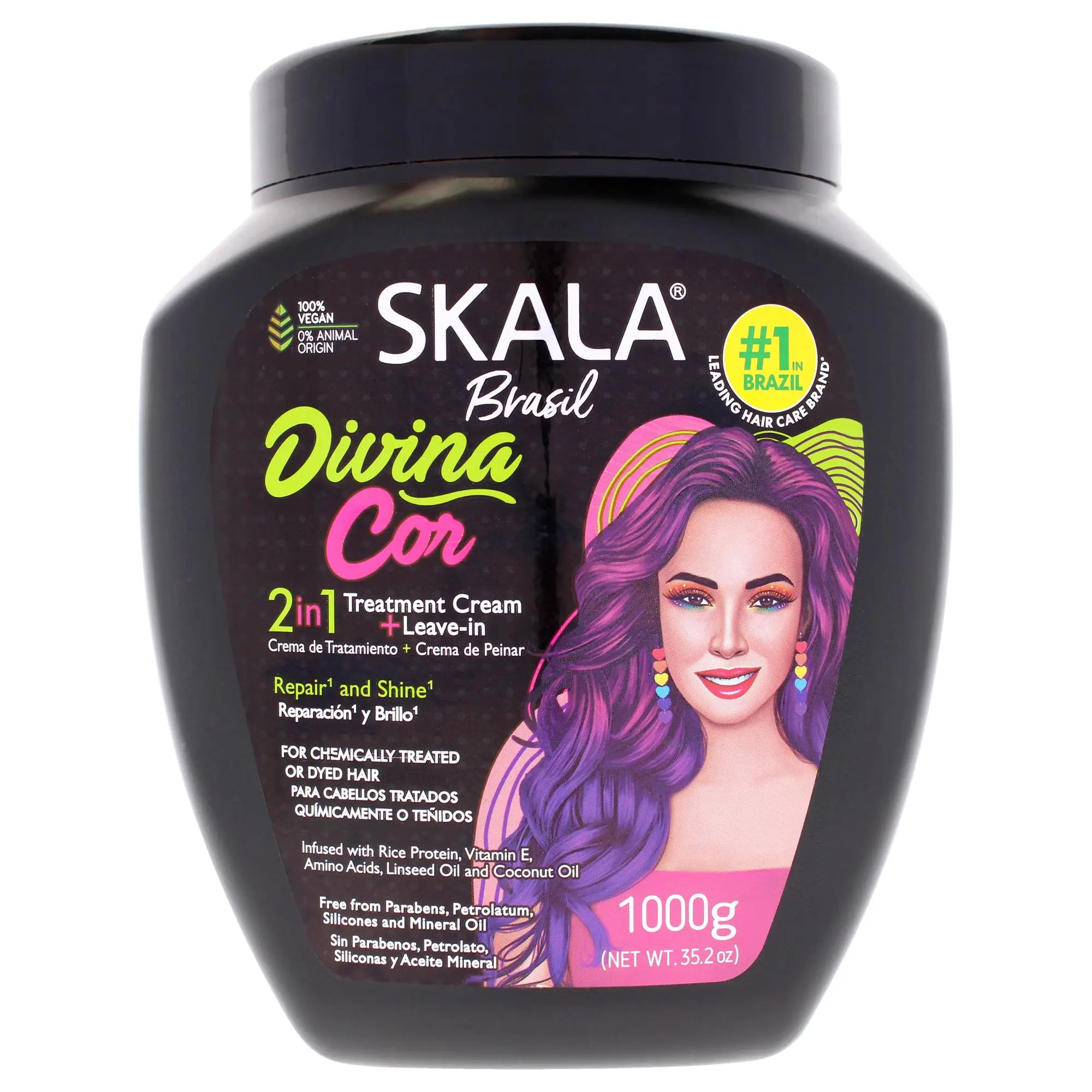 Divine Color 2in1 Hair Treatment Conditioning Cream by Skala for Women - 35.2 oz Cream