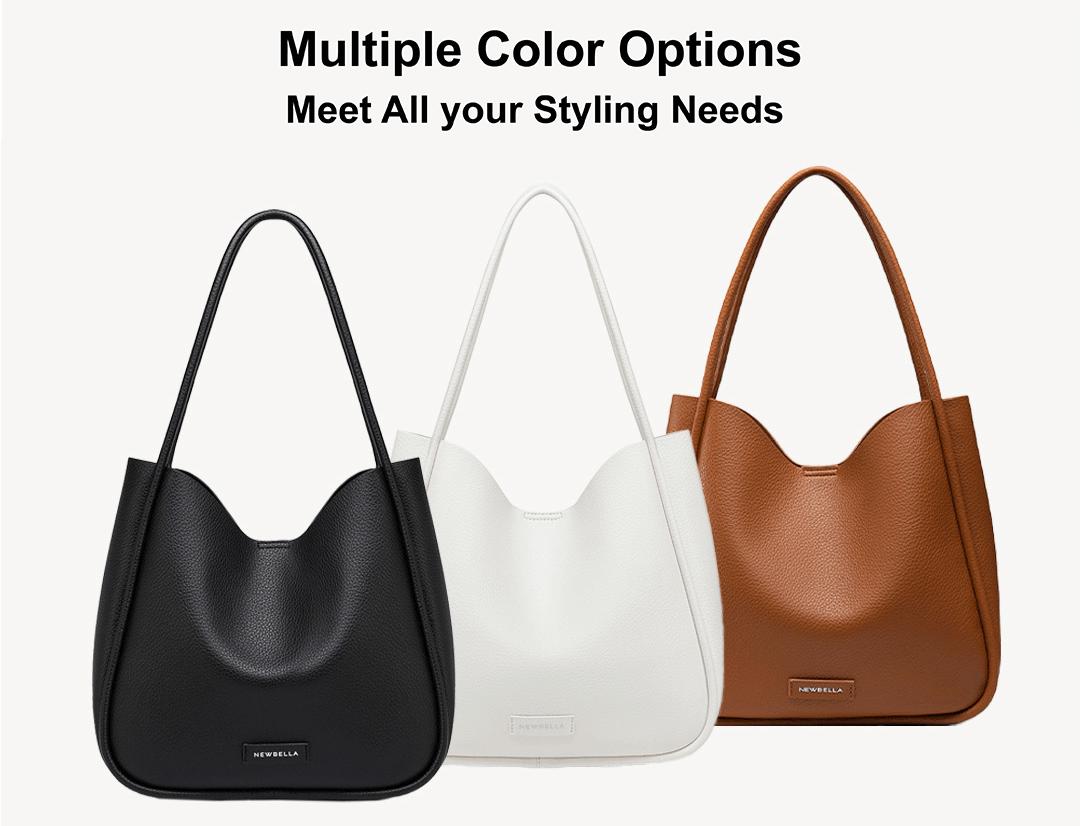 NEWBELLA Diana 2 PCS Set Shoulder Bags PU Leather Daily Magnetic Compact Pouch Wallet for Summer  Style Casual dealsforyoudays FallFreshness