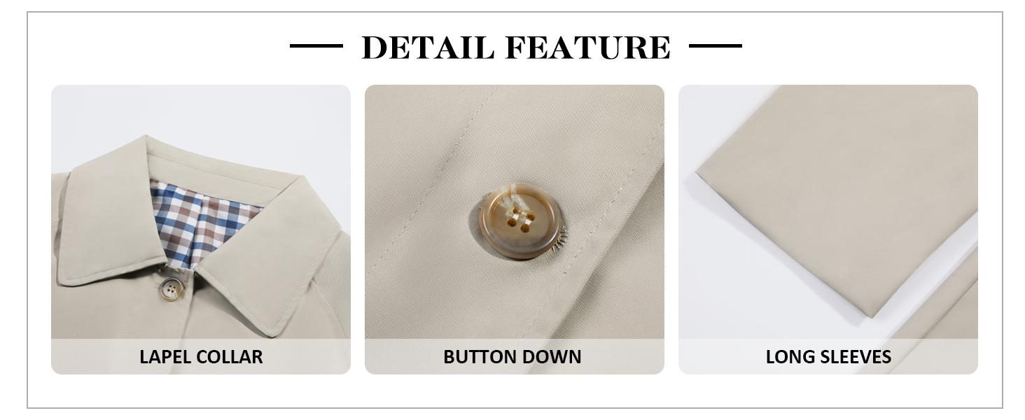 WoodBerry Women's Long Trench Coat Single Breasted Classic Collar Check Lining Oversized Windproof Overcoat Fashion Outerwear