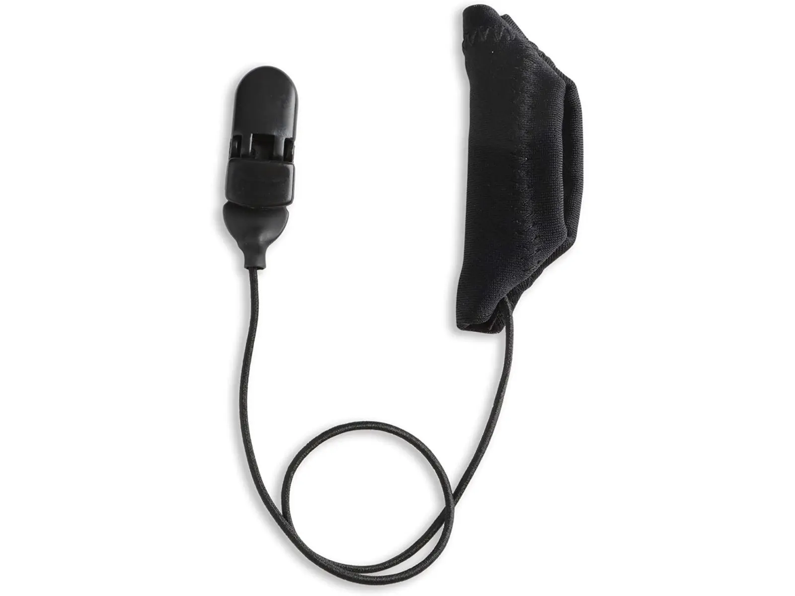 212 MAIN Clip-On Cochlear Corded Mono Ear Gear - Black Electronic Audio Accessory with Spandex Elastic Cord, Acoustically Transparent Design, Windproof Protection, Oticon Medical Compatibility, Security Clip, 1-Year Support, Fits Most Cochlear Devices