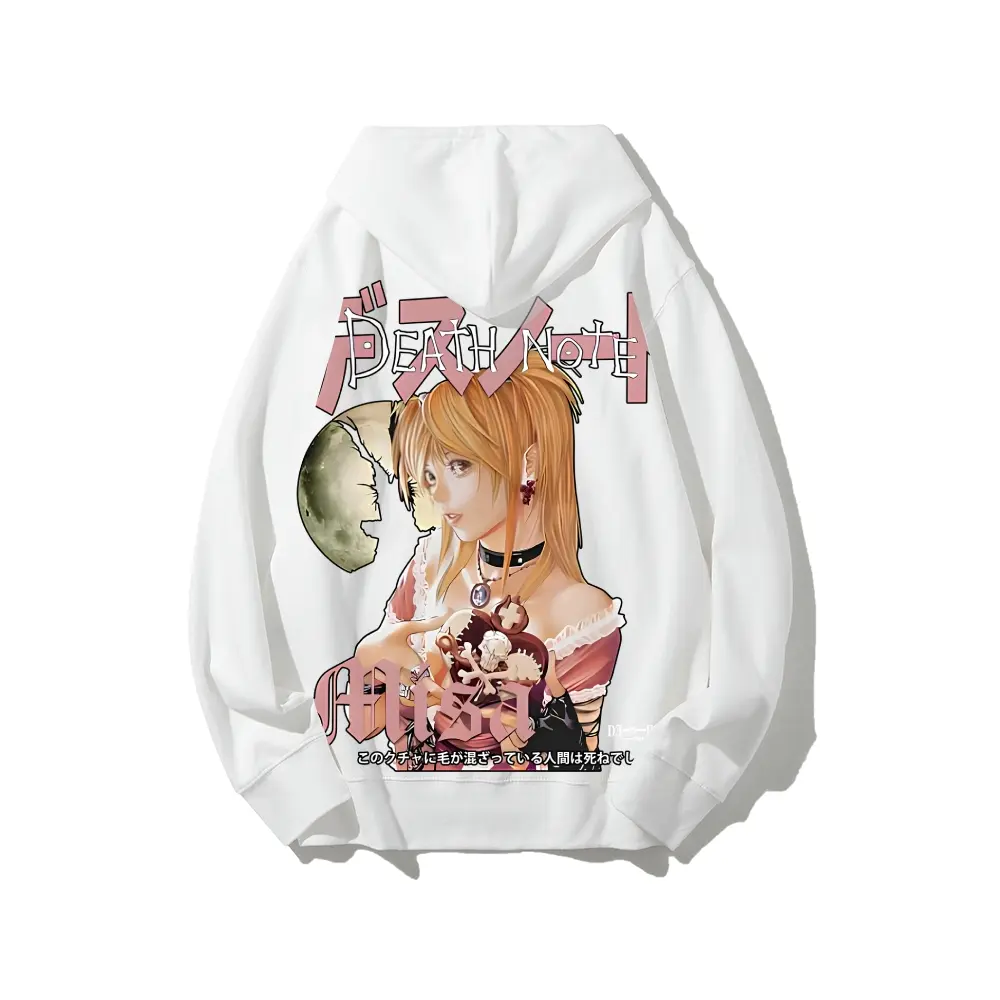 Death Note Misa Amane Hoodie Anime Unisex Couple Gift Trendy Manga Streetwear pure cotton