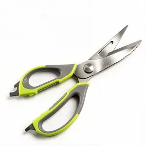 Multifunctional magnetic detachable scissors, stainless steel all-purpose kitchen scissors