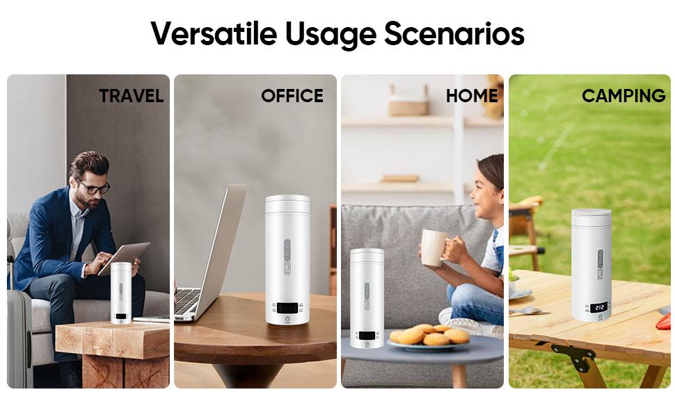 Portable Electric Kettle Travel Electric Kettle (Plug-in version), Mini Tea Coffee Kettle Water Heater with 4 Temperature Controls, Household Appliances for Home Kitchen, Compact Fast Heating Kettle for Daily Use Portable Electric Kettle Travel Electric Kettle (Plug-in version), Mini Tea Coffee Kettle Water Heater with 4 Temperature Controls, Household Appliances for Home Kitchen, Compact Fast Heating Kettle for Daily Use