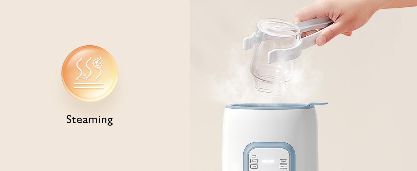 GROWNSY Baby Bottle Warmer, Mom's Best Choice,  Fast Baby Milk Warmer with Timer for Breastmilk or Formula, Accurate Temperature Control, Multifunctional Baby Bottle Warmers for All