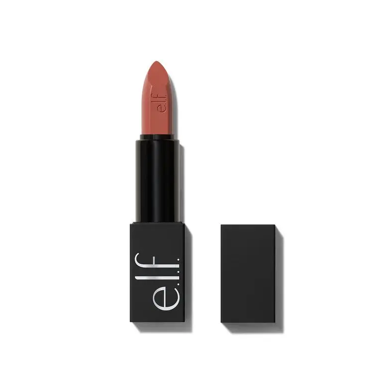 e.l.f. O FACE Satin Lipstick, Long-Lasting Color, Hydrating & Nourishing with Jojoba Esters & Squalane, 20 Shades
