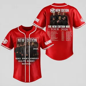 New Edition Baseball Shirt, The New Edition Way Tour 2026 Shirt, New Edition NE Baseball Jersey